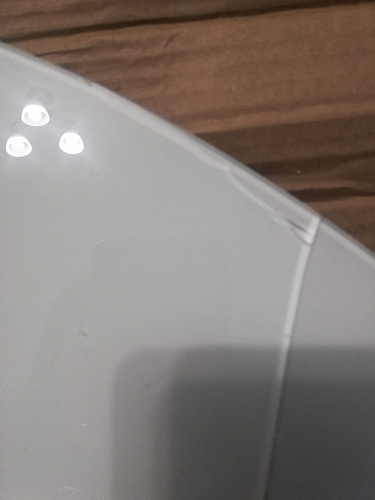 Стеклянный стол DikLine RS90 крем / белый фото покупателя 3